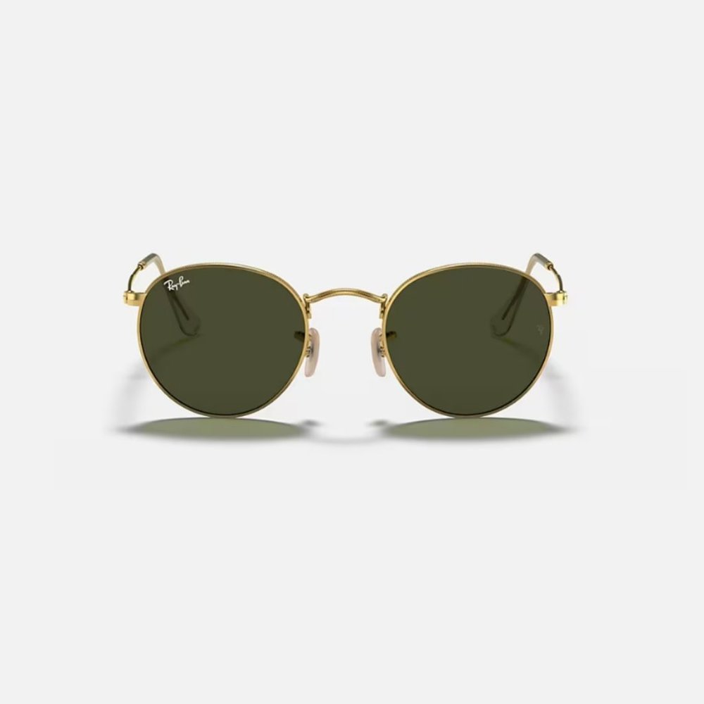 Ray-Ban Round Metal Sunglasses in Gold
